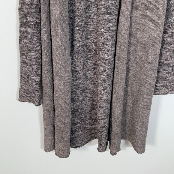 Eileen Fisher long sleeve open front tunic long duster trench cardigan sweater - Picture 3 of 8